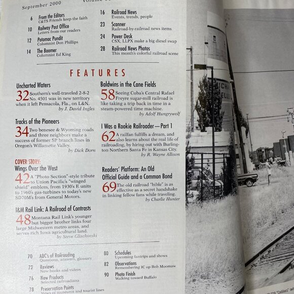 Trains Magazine September 2000 Vol 60 no 9 Railroad Enthusiast Book u California - Picture 5 of 10
